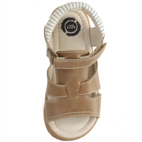 Livie and Luca tan Sailor sandals unisex little kid 12 new never worn - Picture 2 of 8